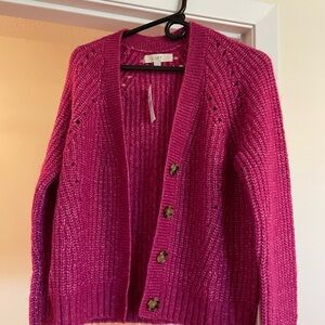 Loft wool blend Sweater Cardigan size Medium NWT!